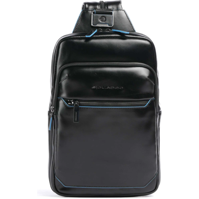 Рюкзак слинг мужской PIQUADRO BLUE SQUARE CA6589B2/N черный
